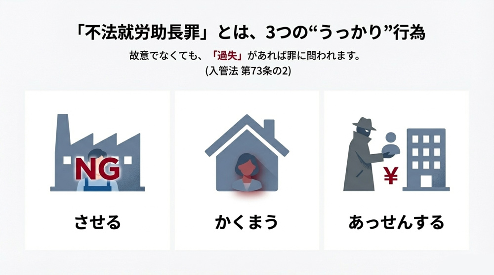 不法就労助長罪とは