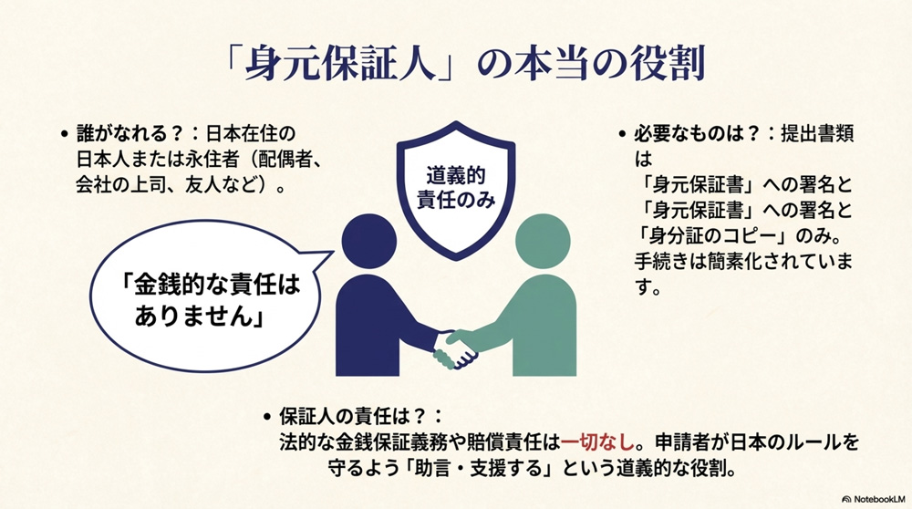 身元保証人についての注意