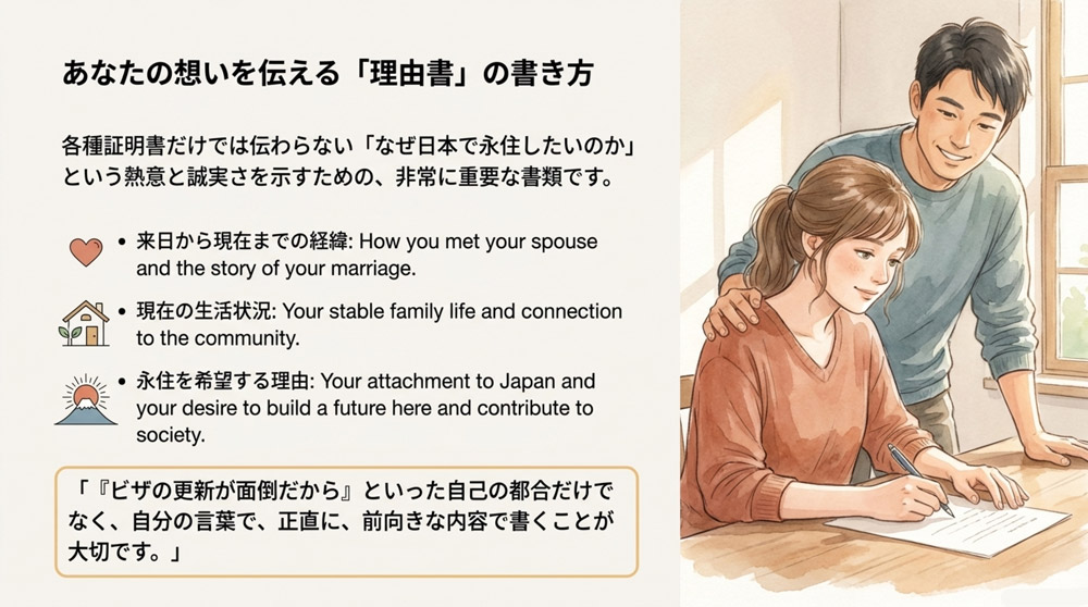 永住申請の「理由書」の書き方