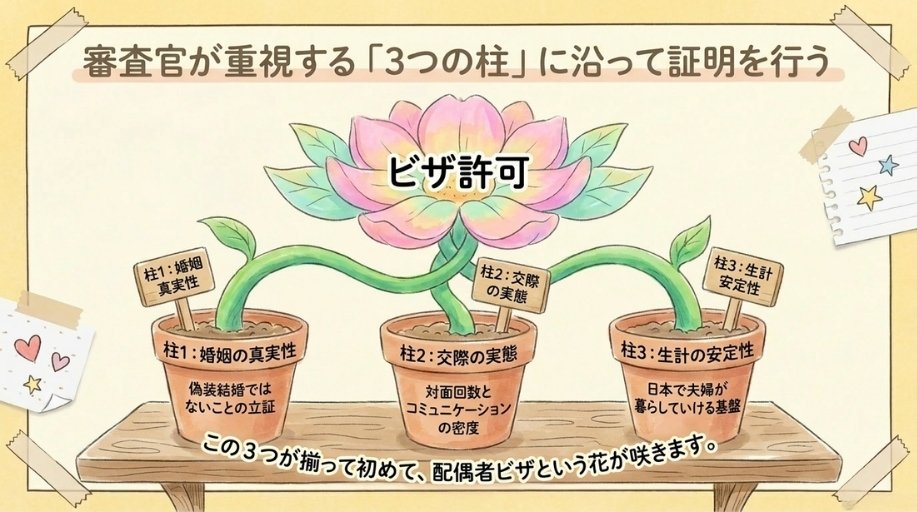 マッチングアプリ婚の配偶者ビザで審査官が重視する3つの判断基準