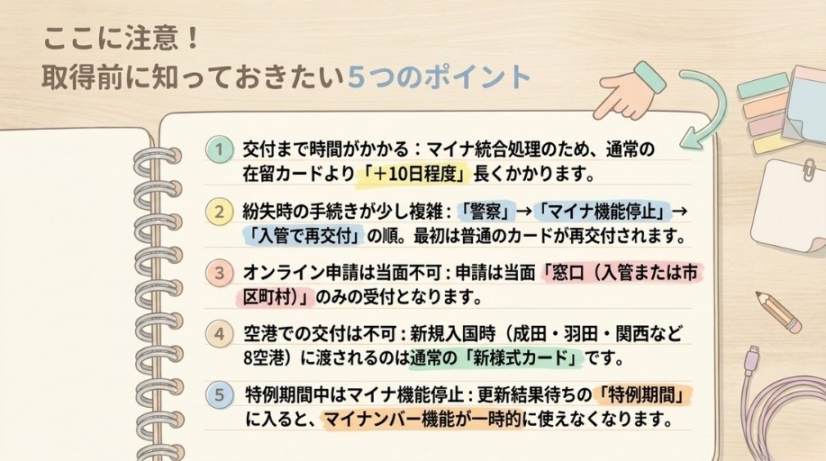 取得前に押さえておきたい5つのポイント