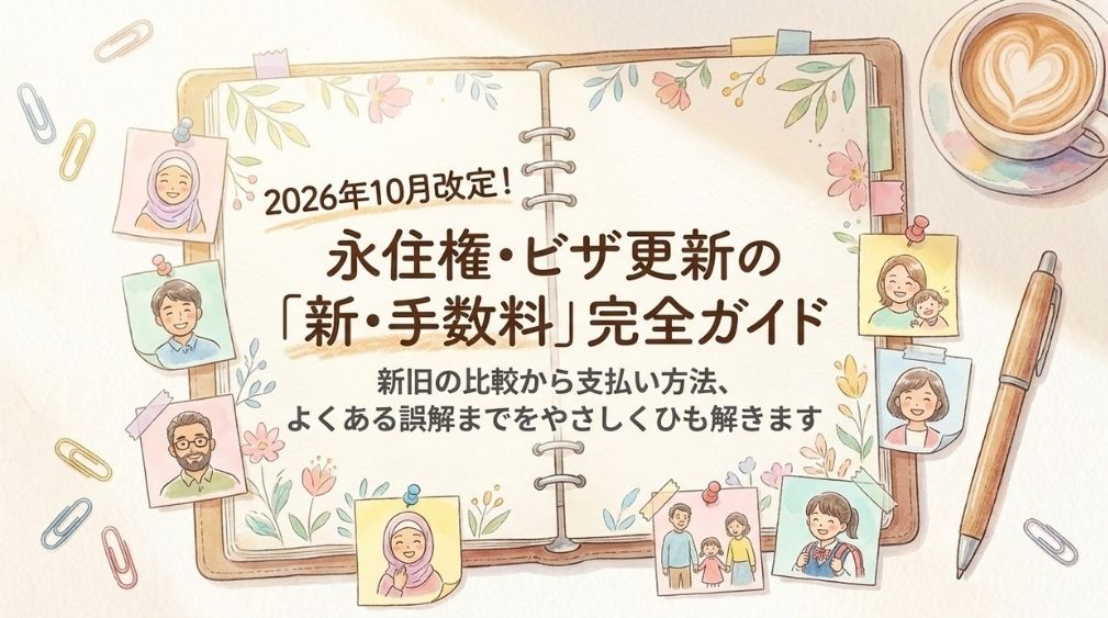 永住権・ビザ更新の手数料はいくら?